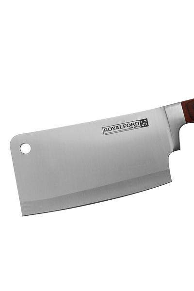 ROYALFORD RF4109 6" Cleaver Knife with Wooden Handle