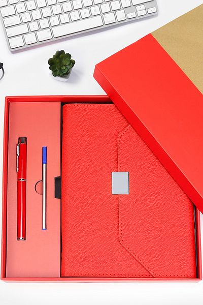 Trendmiya Set de pixuri pentru notebook cu cutie roșie