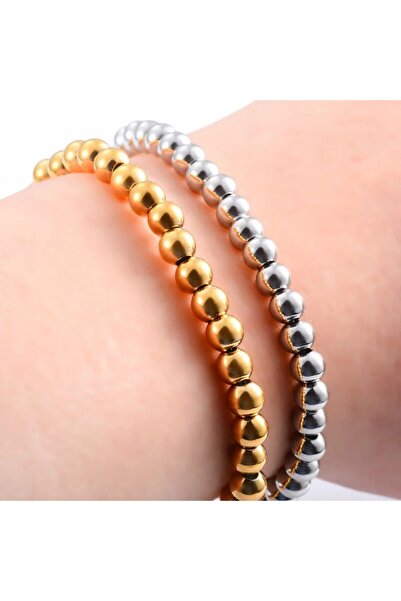 Shiklik MODA Stylish and Modern 2-Piece Bead Women's Bracelet Set