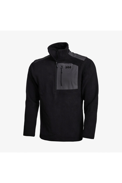 Helly Hansen Block Halfzip Erkek Siyah Yarım Fermuarlı Polar