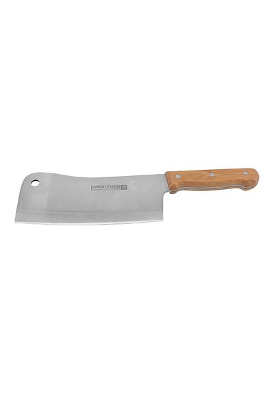 ROYALFORD 8" Cleaver Knife with Wooden Handle