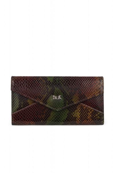 Bilik Deri Coffee-Snake Women's Wallet Bsh 3071