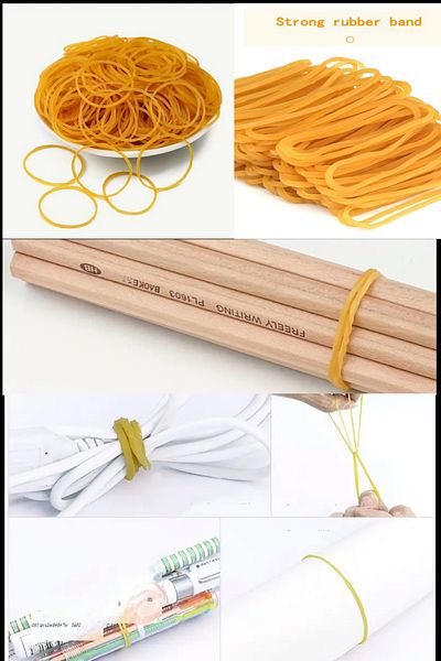 Özkan Ambalaj Temizlik 200 Pcs Flexible Rubber Coin Rubber Yellow Rubber Packing Rubber