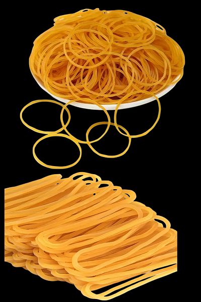 Özkan Ambalaj Temizlik 200 Pcs Flexible Rubber Coin Rubber Yellow Rubber Packing Rubber