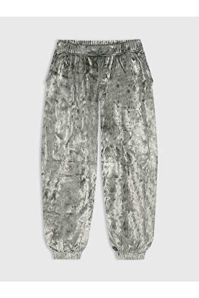 GAP Kız Çocuk Yeşil Kadife Paraşüt Pantolon