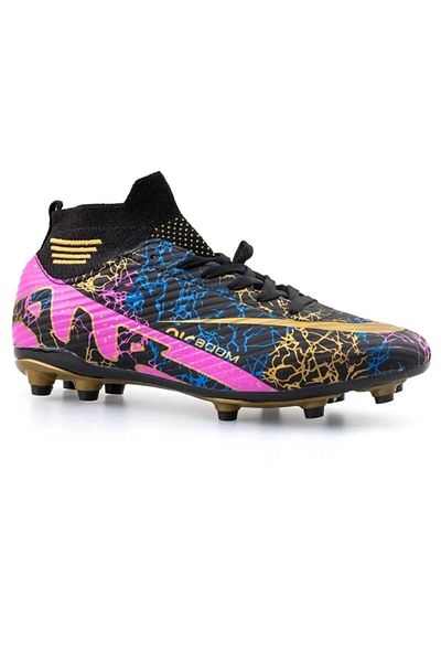 Nilo Giyim ve Ayakkabi Ankle High Top Unisex Football Boots with Socks