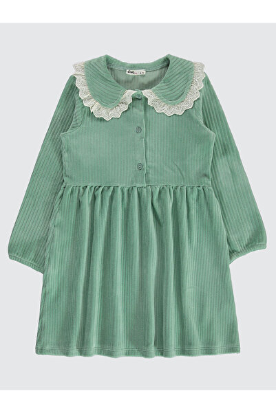 Civil Girls Kız Çocuk Elbise 6-9 Yaş Çağla Yeşili