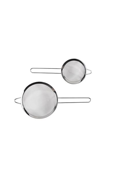 BETTY CROCKER Stainless Steel Strainer Set Of 2 Pieces 10/18Cm