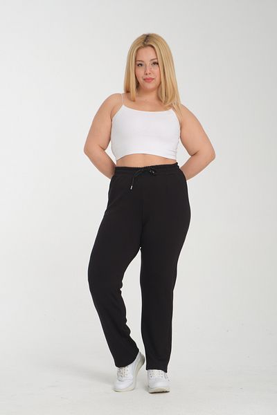 TAMPAP 322 Pantaloni de trening modal pentru femei, cu talie înaltă, cu buzunare drepte