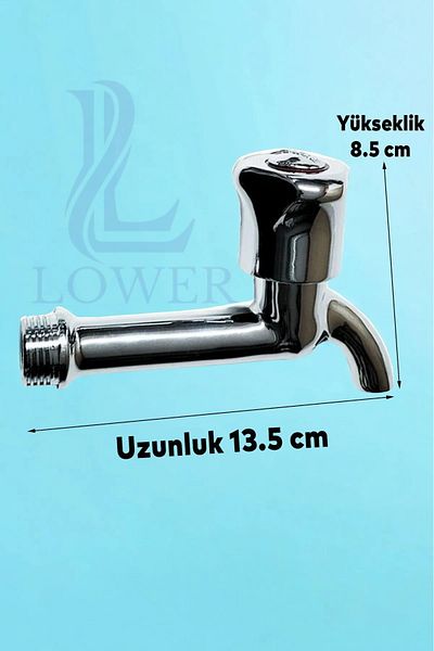 LOWER Tall Faucet for Garden Sink - with Strainer and Stainless