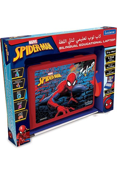 LEXIBOOK كمبيوتر محمول تعليمي ثنائي اللغة سبايدرمان عربي/إنجليزي JC598SPi13