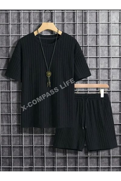 x-compass life Σετ μπλουζάκι και σορτς Unisex Oversize Caterpillar - Γυναικείο/Ανδρικό