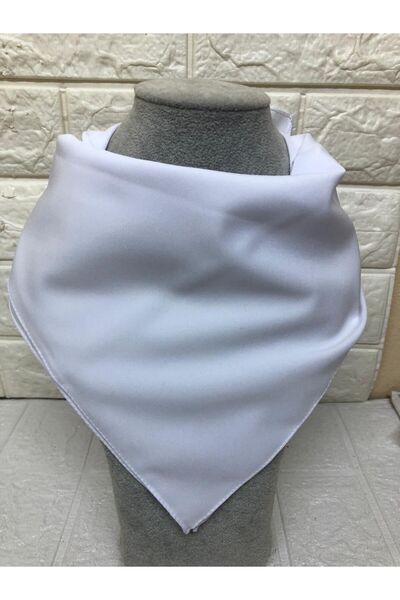 sema aksesuar Women's Plain White Scarf - Gift