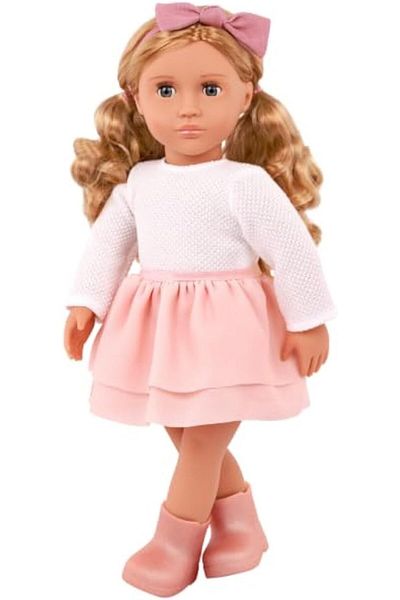 Our Generation Effie Doll With Pink Frilly Skirt Outfit