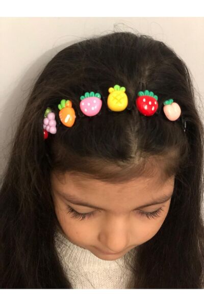 sema aksesuar Girl's Colorful Tropical Fruit Crown
