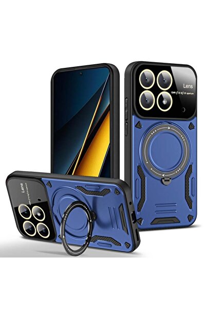 Deppo Trend Xiaomi 14T Uyumlu Kılıf Magsafe Standlı Kamera Lens Korumalı Daya...