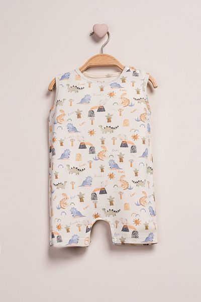 Baby Fou Baby Short Sleeve Barbatöz Jumpsuit