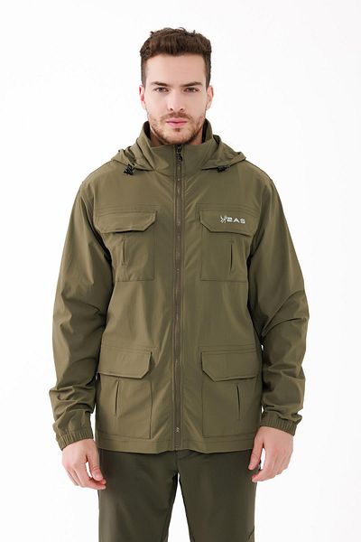 2AS Men's Safari Jacket - Khaki Color