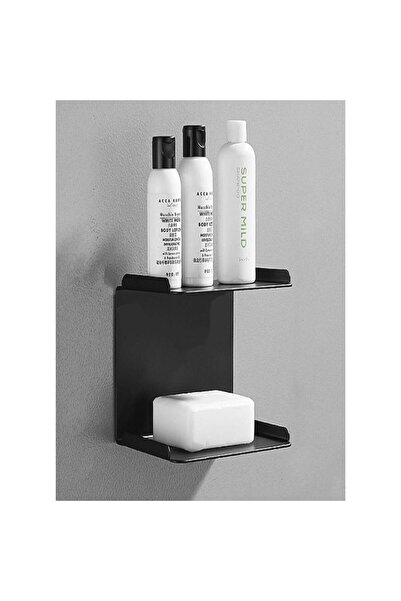 MAVİ TREND Μαύρο Μεταλλικό - Πολυλειτουργική θήκη σαπουνιού χεριών και βάση γ...