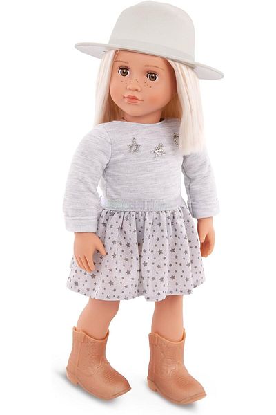 Our Generation Abigale Doll With Pleated Skirt And Hat