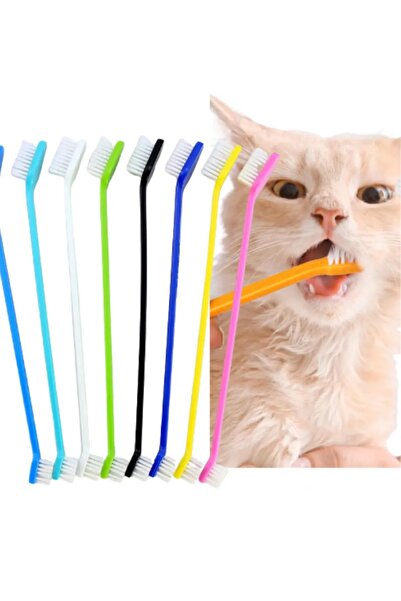3B Trend Kedi Köpek Çift Taraflı Diş Fırçası Yavru Ve Yetişkinler Pet Diş Sağ...