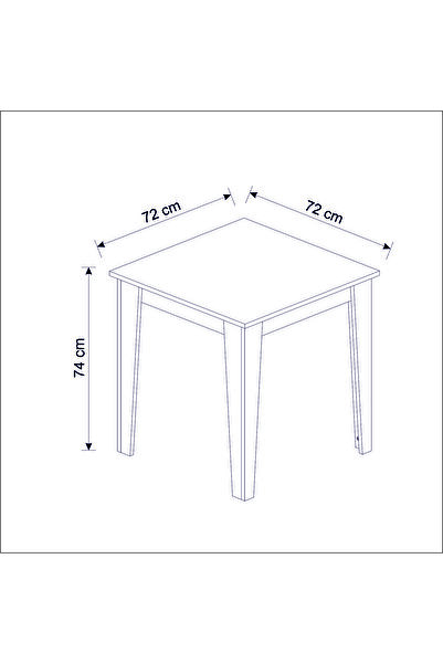 Betroya Loren 72 X 72 Yemek - Mutfak Masası (Sandalye ve Aksesuarlar Dahil Değildir)