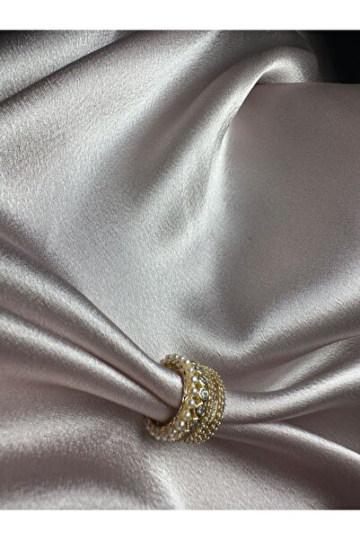 Pao Rosa Özel Seri Taşlı İncili Çoklu Ear Cuff