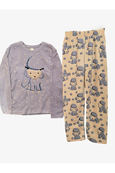 IŞILTI Kız Çocuk Welsoft Polar Eşofman Takımı