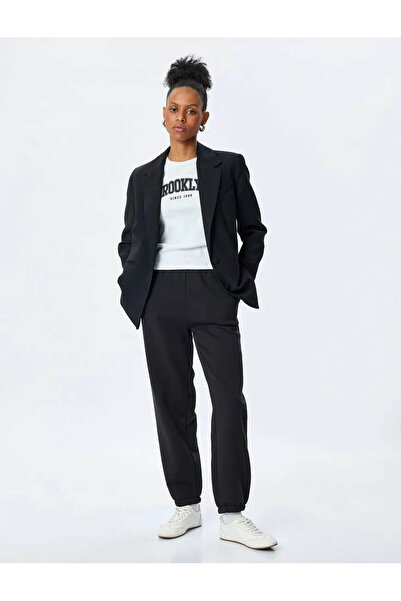 Koton Pantaloni de sport confortabili, cu buzunare, cu legături în talie