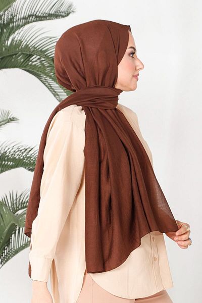 HAREM SCARF Πικρό καφέ ροδακινί Amor Shawl