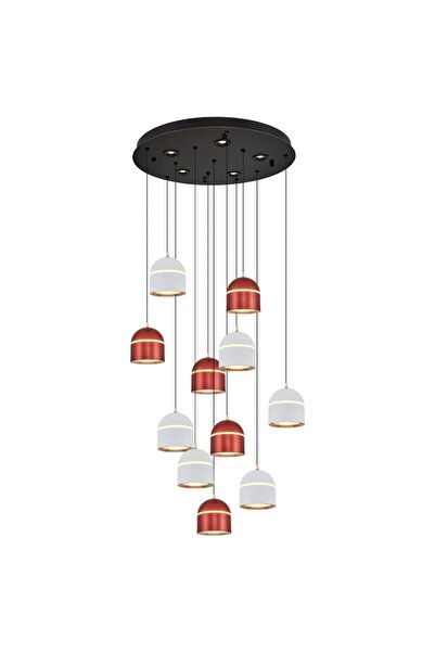 Özcan Aydınlatma Özcan Aydınlatma 2808-11A-0104 Domm 11'li Mix Sarkıt Beyaz-K...