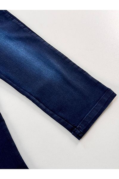 EFU BABY Boys' Jeans with Pockets and Adjustable Waist Elastic