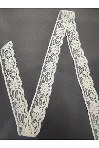 FASHİON DANTEL Black - Ecru - Ecru Gold Glitter Nylon Lace Guipure (5 Mt Ball)