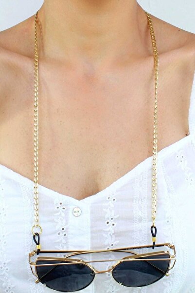 NKIE JEWELS Gözlük Gold Ince Kadın Zinciri Örgü