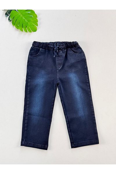 EFU BABY Boys' Jeans with Pockets and Adjustable Waist Elastic