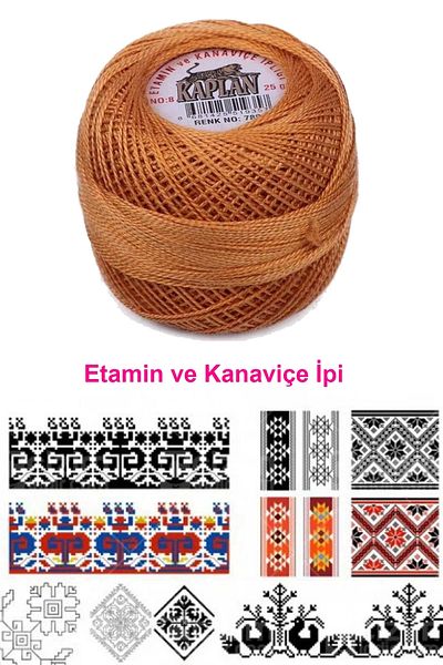 YenisiniAl Tiger Etamine and Cross Stitch Lanyard No. 8 Code/Color: 780 - Royaleks