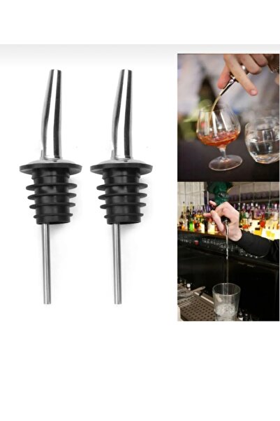 Kitchen Pembelia 2 Adet Çelik Şişe Ucu Servis Aparatı Yağdanlık Tıpası
