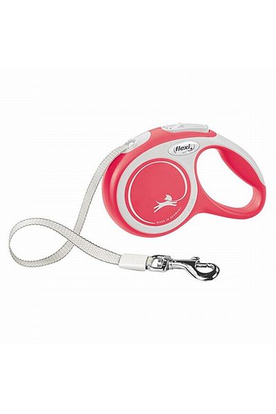 Flexi Automatic Dog Walker Collar - New Comfort Stripe, XS 3 Mt Red