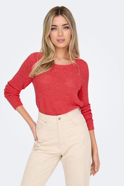 ONLY Onlgeena Xo - Pink L/S Pullover Knt Noos