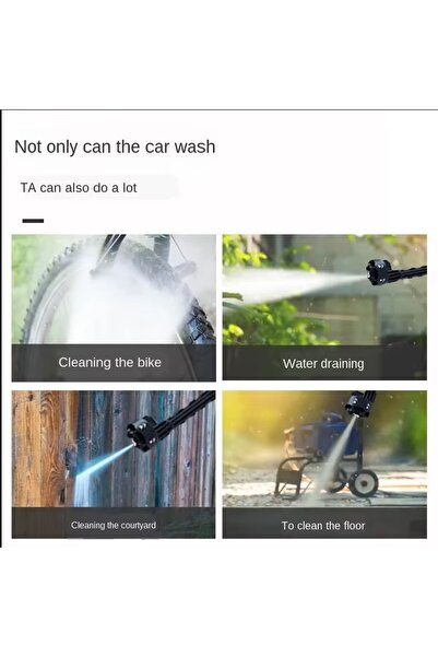 DYNAMİC MAX 980Rp Çift Akülü Şarjlı Yüksek Basınçlı Oto Araba Bahçe Yıkama Ve Temizleme Tabancası 8 Serisi Bakır