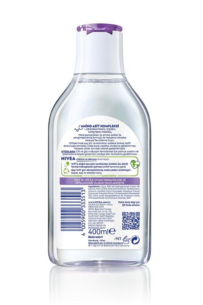 NIVEA BB Clean Facial Cleansing Water - Micellair, Sensitive Skin, 400ml