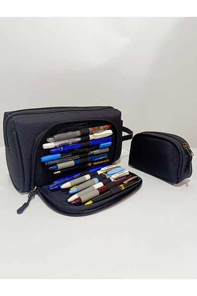VoyagerBAG Luxury C C R Pen Holder, Set of Two with Coin Gift