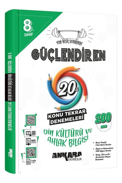 Ankara Yayıncılık 8. Sınıf Güçlendiren Din Kültürü Ve Ahlak Bilgisi 20'li Kon...