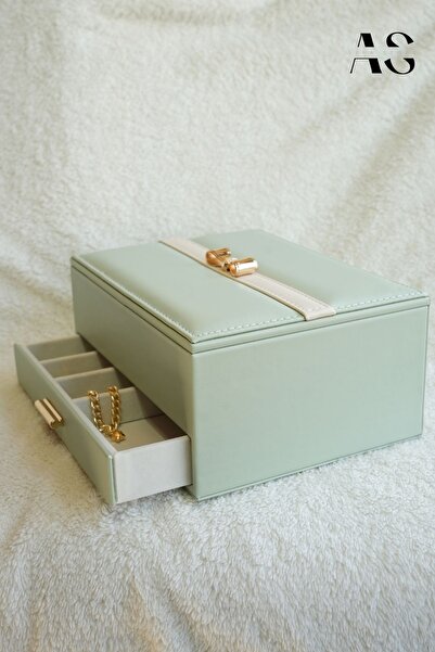 as alpa store Luxury Jewelry Box with 2 Storey Drawers Taki Organi̇Zeri̇