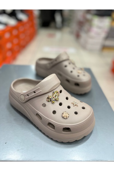 Akınal Bella High-Sole Stoned Women's Slippers