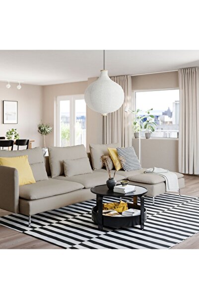 IKEA 3'lü Kanepe ve Uzanma Koltuğu, Tek Kolçaklı