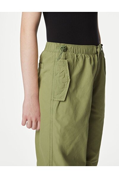 Marks & Spencer Saf Pamuklu Paraşüt Pantolon (6-16 Yaş)