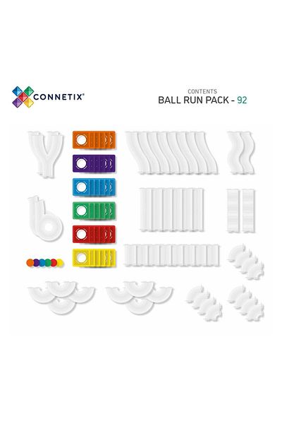 Connetix Rainbow Ball Run Set - 92 Pieces