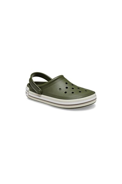 Crocs Unisex Green Off Court Logo Clog Slippers -209651-309