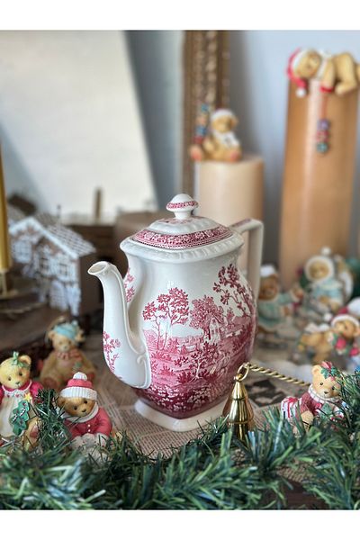 Villeroy & Boch Villeroy Boch Rusticana Series Red Porcelain Large Size Antique Tea Coffee Pot Teapot 1600ml